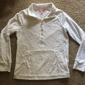 Lilly Pulitzer.   Worn once.  Sleeves long.  Soft